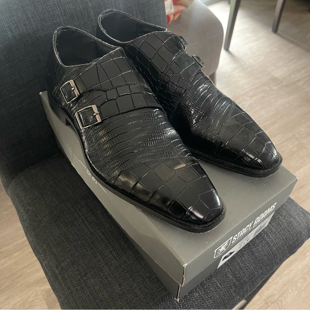 Stacy Adams Monkstrap Dress Shoes Size 10.5